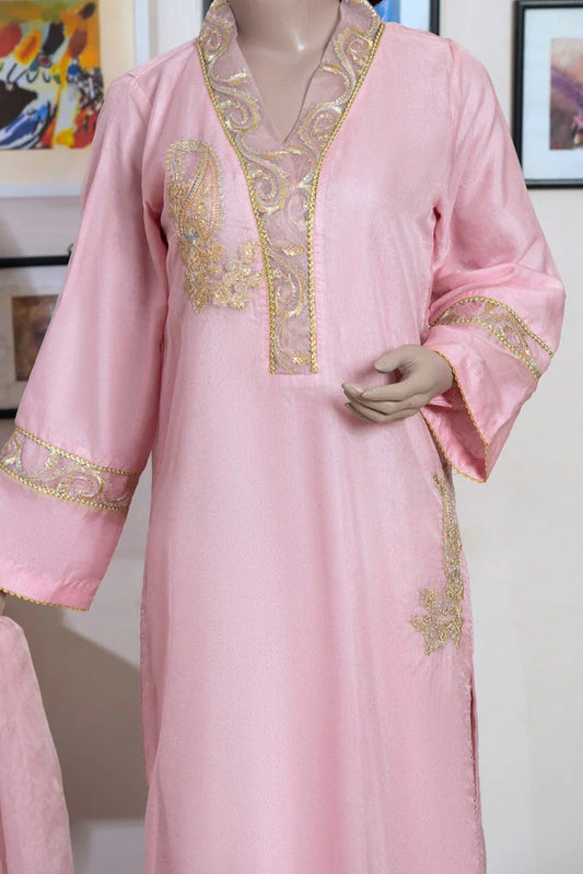6Teen - 3 Piece - Pink Oranza Embroidered Suit