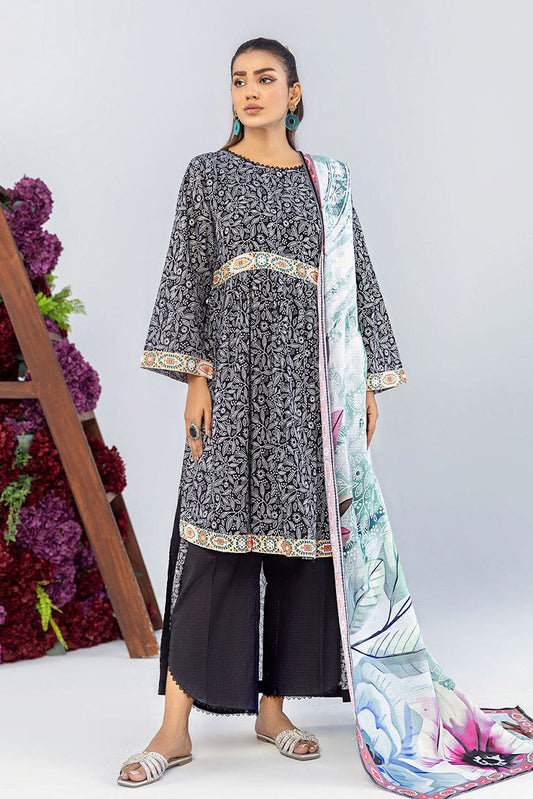 Picture of Safwa - Safron 3 Pc Digital Printed Lawn Collection Vol 01 - SAF-10 - Available at Raja Sahib