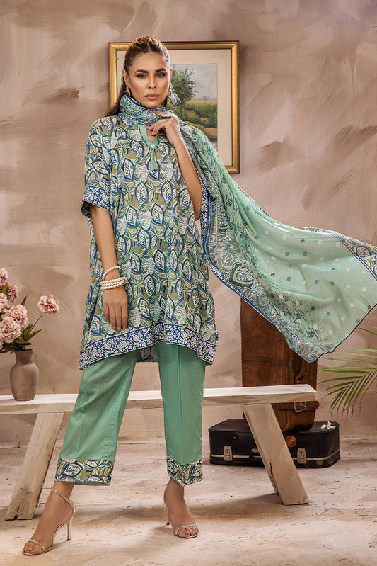 Picture of Safwa - Safron 3 Pc Digital Printed Lawn Collection Vol 03 - SAF-30 - Available at Raja Sahib