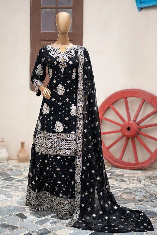 Saira Sultana - Lehanga Collection - Aasira - Black