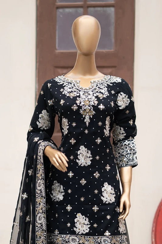 Saira Sultana - Lehanga Collection - Aasira - Black