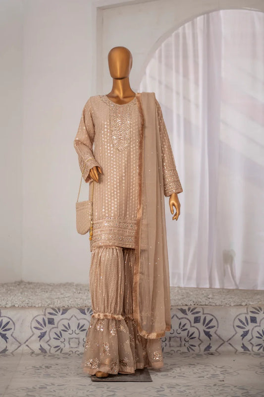 Saira Sultana - Gharara Collection - Roman - Sand