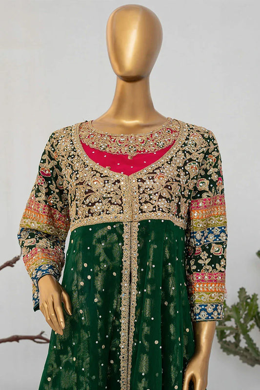 Saira Sultana - Andaaz - Sumaira - Bottle Green