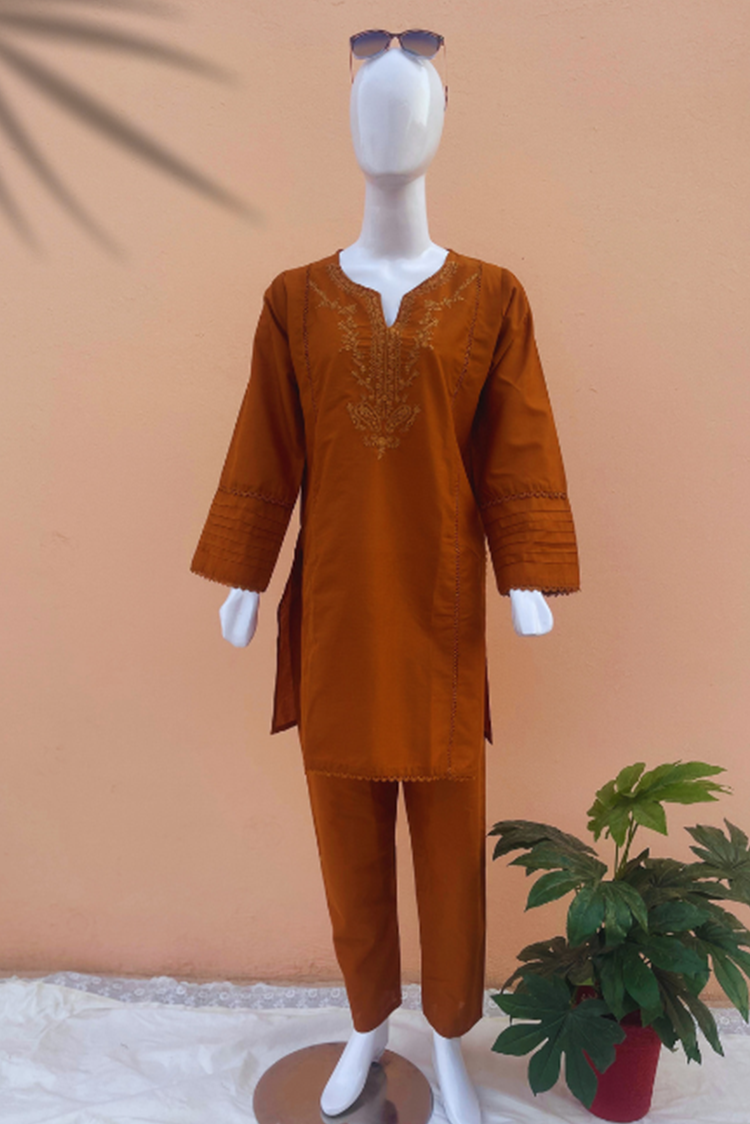 Picture of Damask - Sajni 2 PC Embroidered Pret Collection - Rang e haya - Available at Raja Sahib