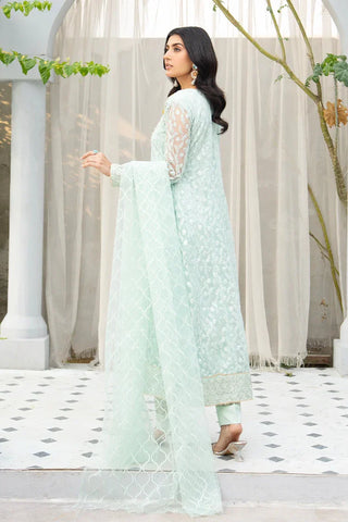 Picture of Manahils - Safiyya RTW Collection - K-137-Aqua - Available at Raja Sahib