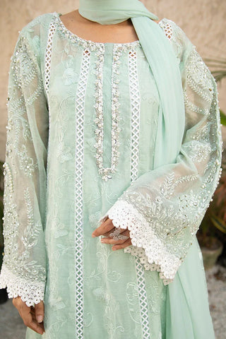 Picture of Manahils - Safiyya RTW Collection - K-152-Aqua - Available at Raja Sahib