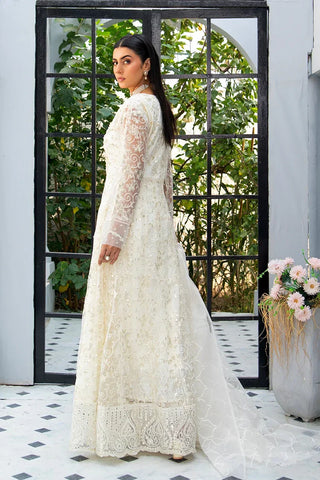 Picture of Manahils - Safiyya RTW Collection - K-157-Off White - Available at Raja Sahib