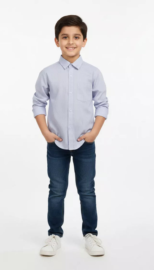 Peelu - Button Down Shirt - Blue