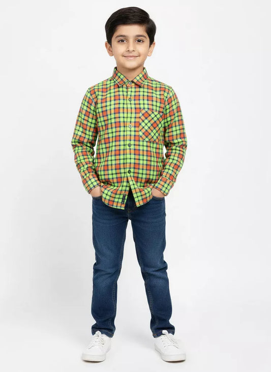 Peelu - Button Down Shirt - Green