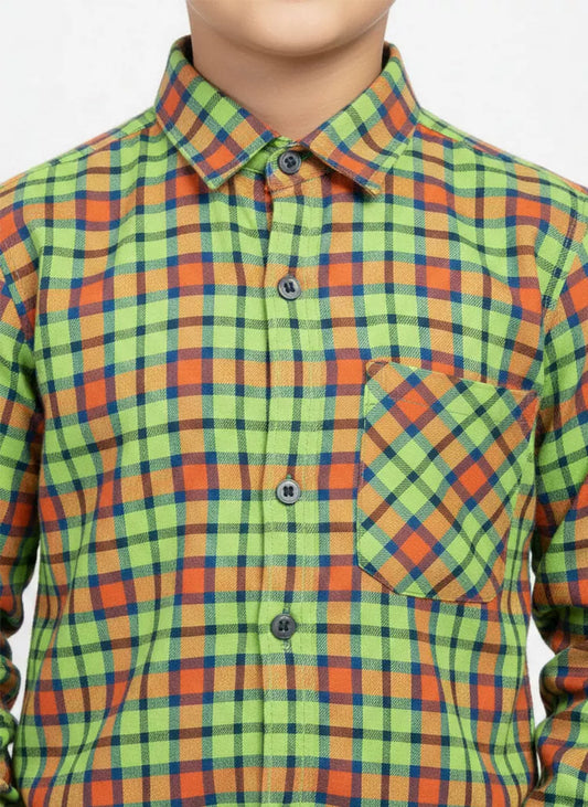 Peelu - Button Down Shirt - Green