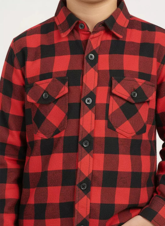 Peelu - Button Down Shirt - Red