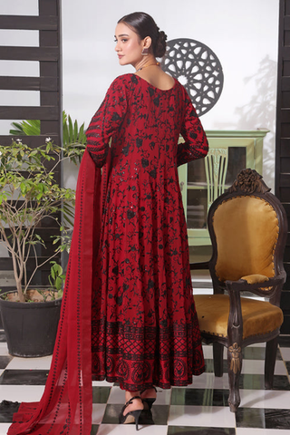 Picture of Abaan Zohan - Siyaah Collection - Red & Black - Available at Raja Sahib