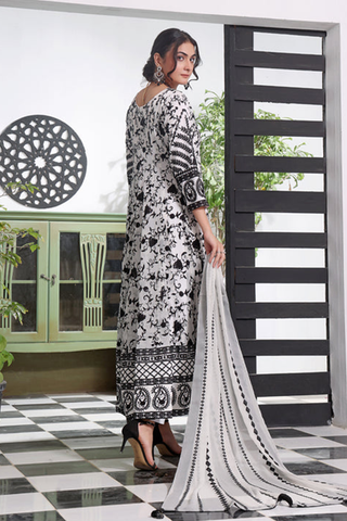 Abaan Zohan - Siyaah Collection - White & Black