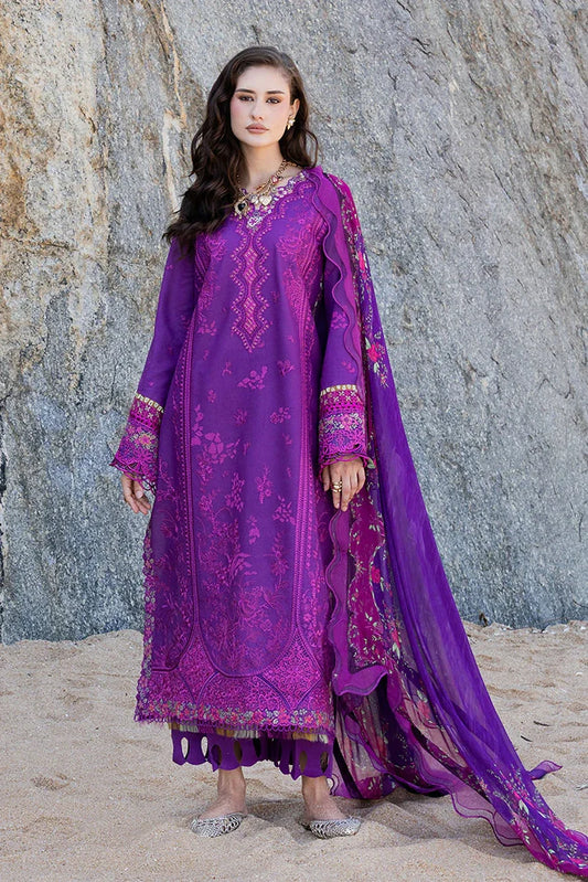 Fiona - Solara Luxury Lawn - Iris