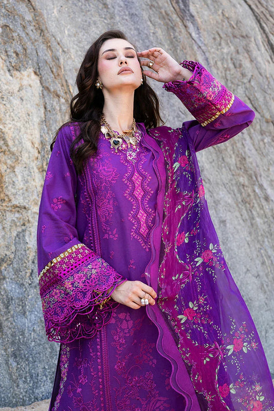 Fiona - Solara Luxury Lawn - Iris