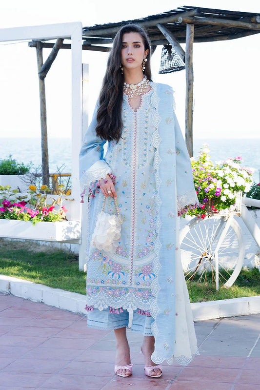 Fiona - Solara Luxury Lawn - Azure