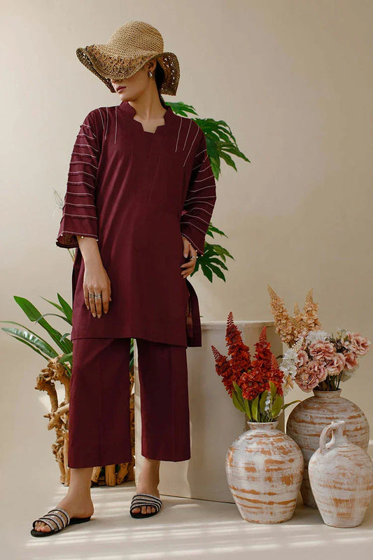 Ombrella - Maroon - Co-Ord Set