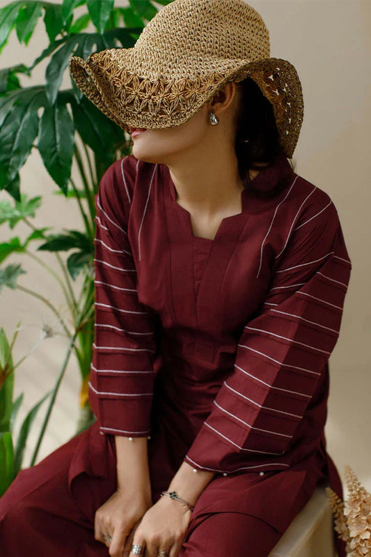 Ombrella - Maroon - Co-Ord Set