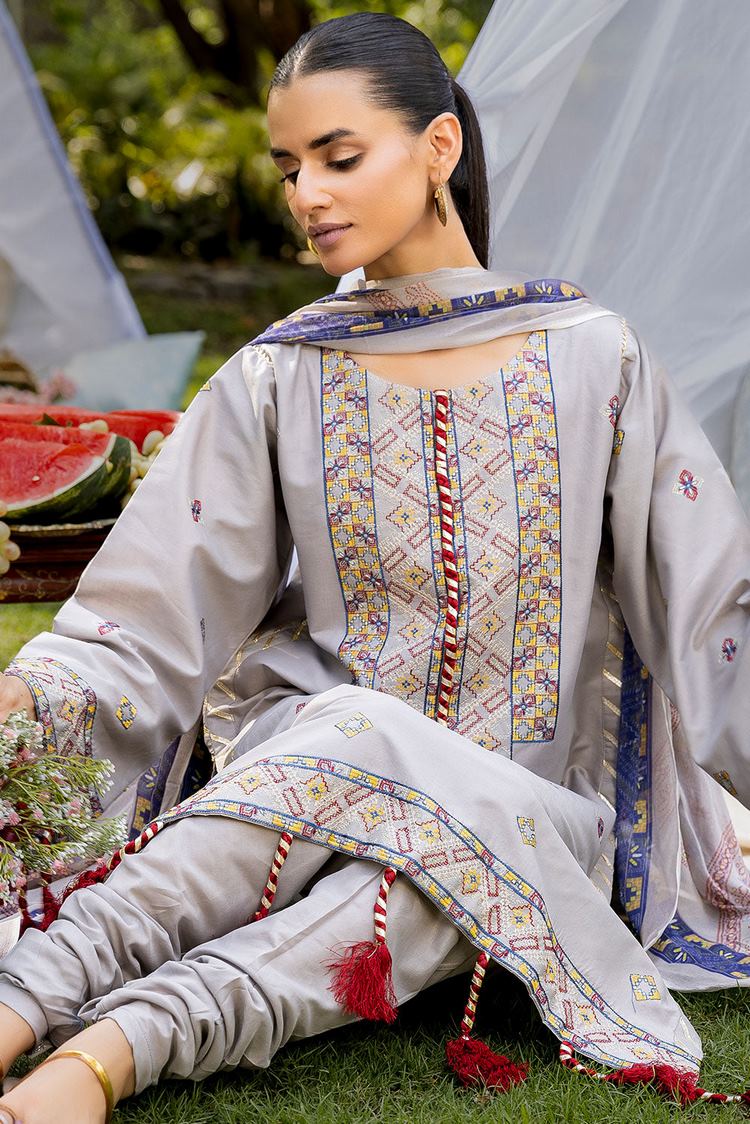 Picture of Safwa - Spinel Premium Embroidered Unstitched Collection Vol 1 - SPN-08 - Available at Raja Sahib