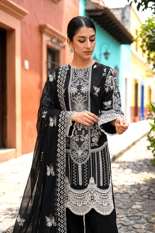 Maherposh - Luxury Festive Embroidered Lawn Suit - 3 Piece