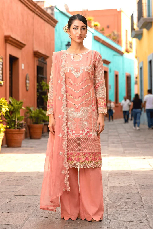 Maherposh - Luxury Festive Embroidered Lawn Suit - 3 Piece
