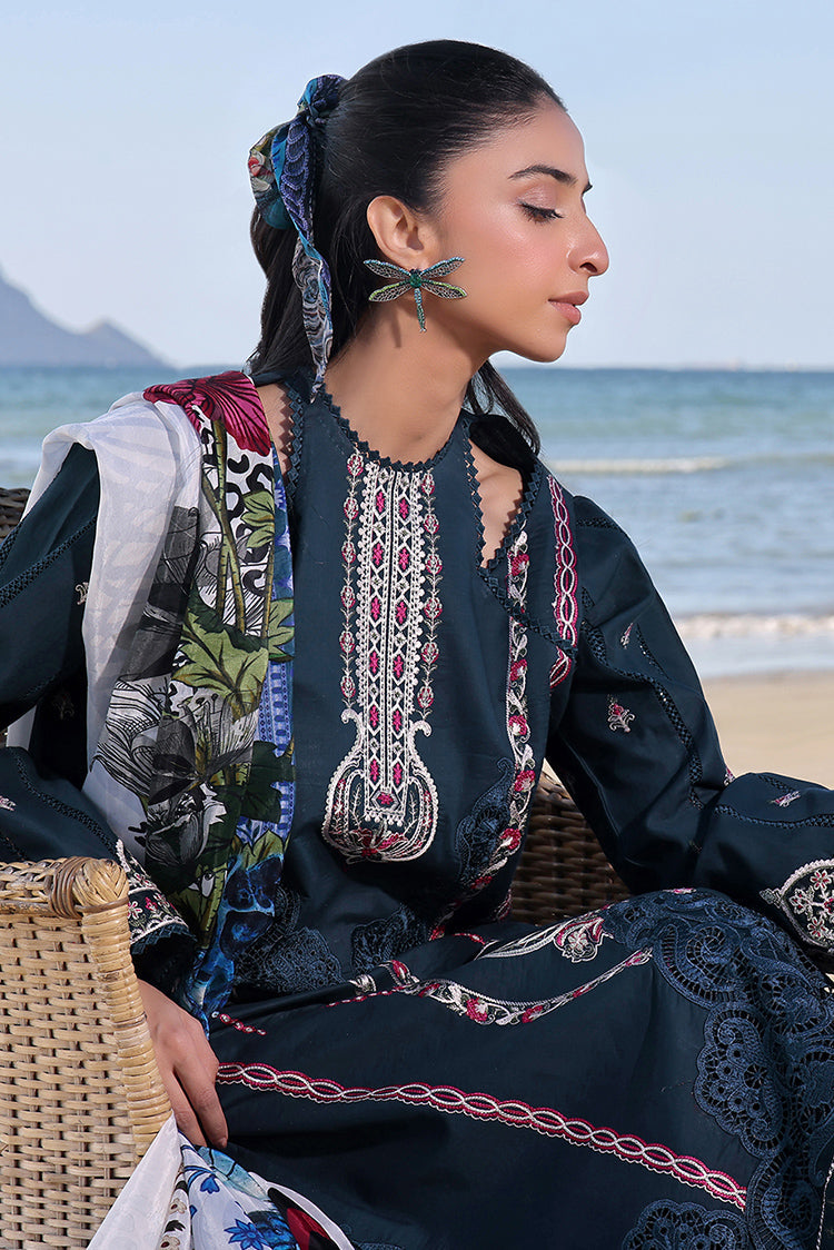 Picture of Izel Apparel - Saahil Signature Lawn Collection - Sapphire - Available at Raja Sahib