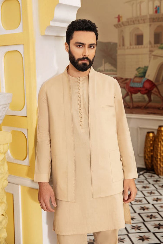 Dynasty - Marzooq Beige Kurta Trouser