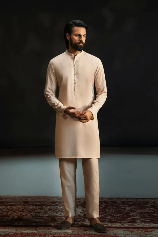Dynasty - Embroidered Kurta Trouser