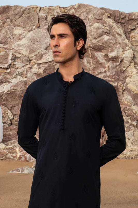 Dynasty - Embroidered Kurta Trouser