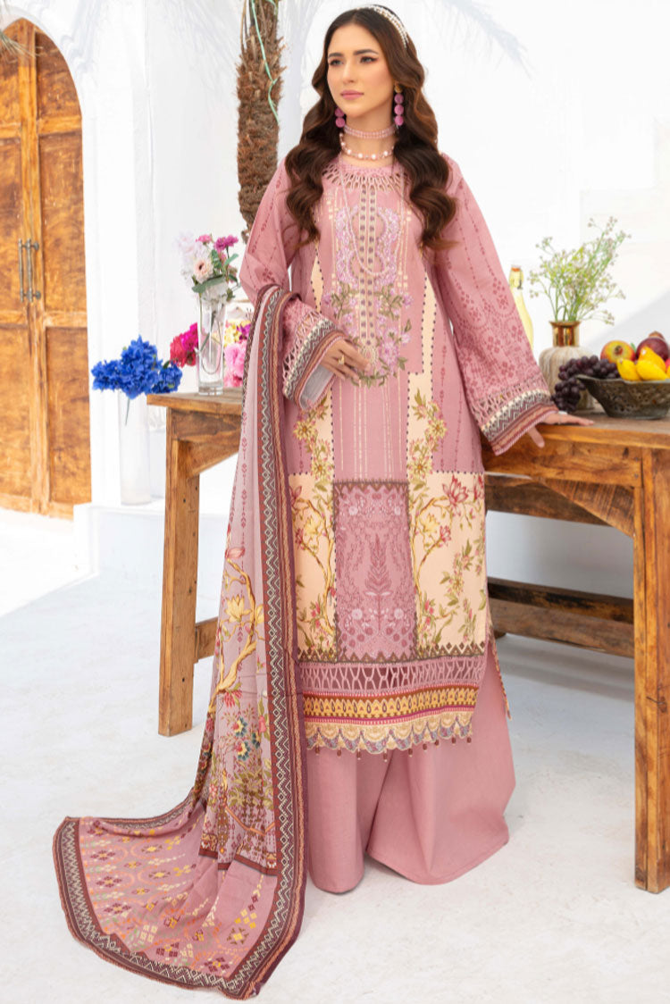 Picture of Humdum - Saira Bano Embroidered Lawn Collection  - D01 - Available at Raja Sahib