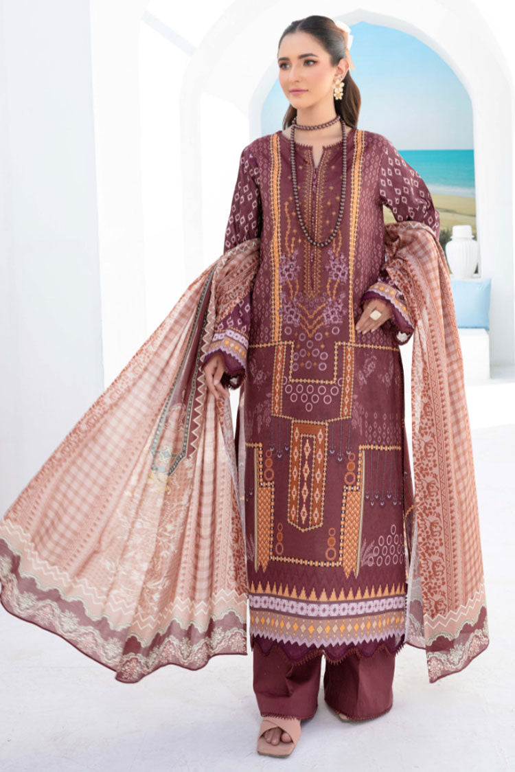 Picture of Humdum - Saira Bano Embroidered Lawn Collection  - D07 - Available at Raja Sahib