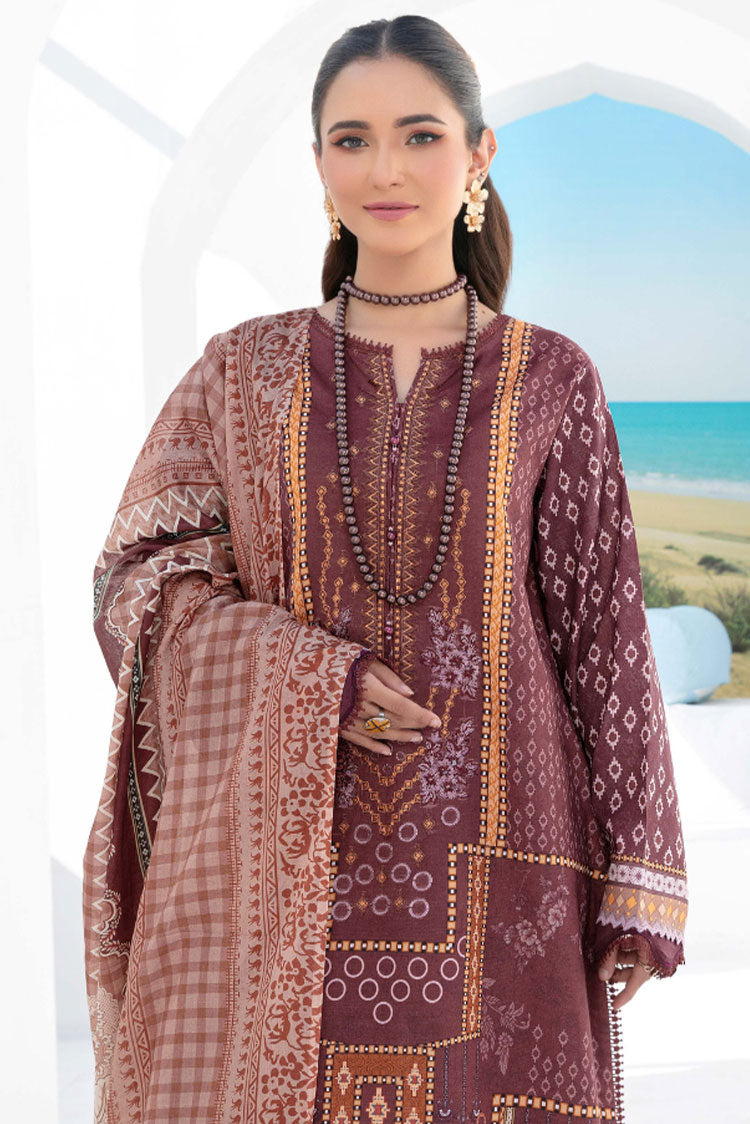 Picture of Humdum - Saira Bano Embroidered Lawn Collection  - D07 - Available at Raja Sahib