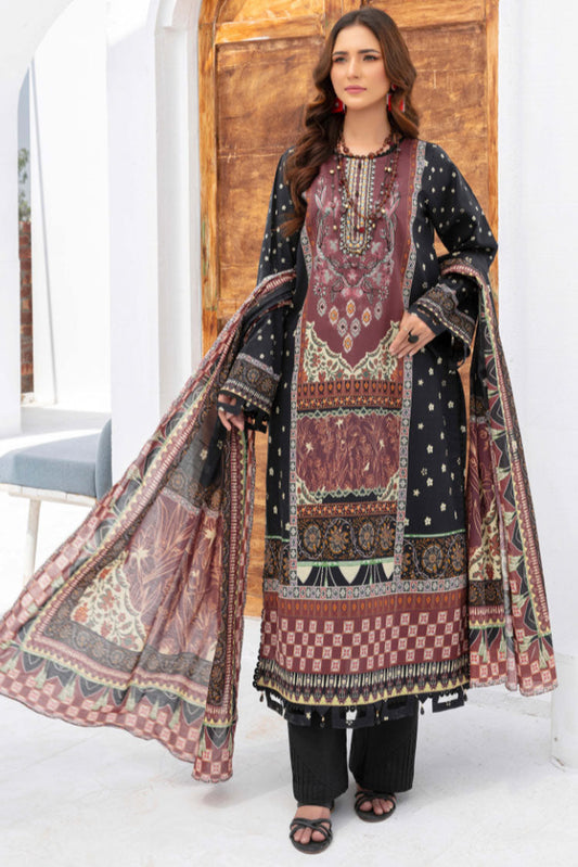 Picture of Humdum - Saira Bano Embroidered Lawn Collection  - D09 - Available at Raja Sahib