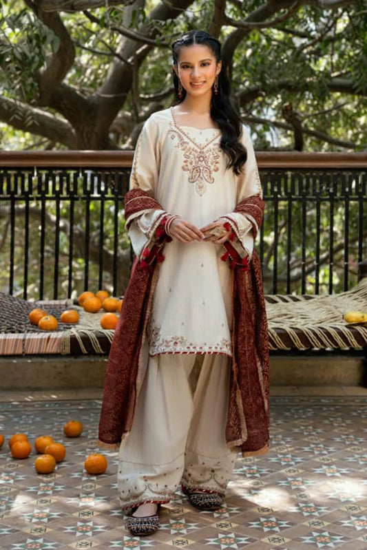 Omal By Komal - Sardiyon ki Shaam - Surkhab - 3 PC