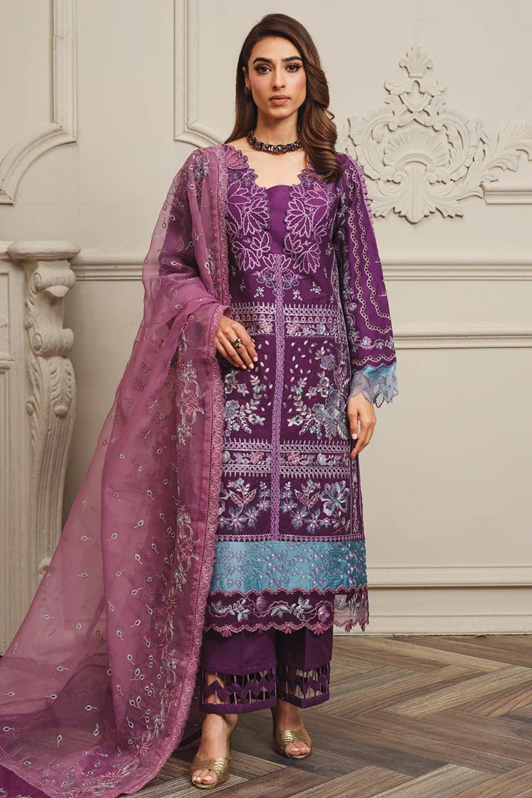 Picture of Kleren - Surkhru Embroidered Lawn Collection - S-25 - Available at Raja Sahib