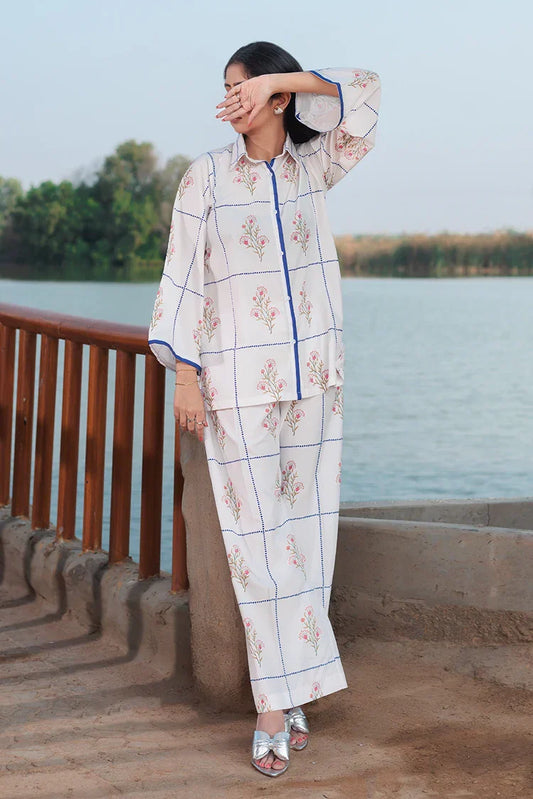 Picture of Tasneem Shamim - Alessia - Crepe - Co-ords - Available at Raja Sahib