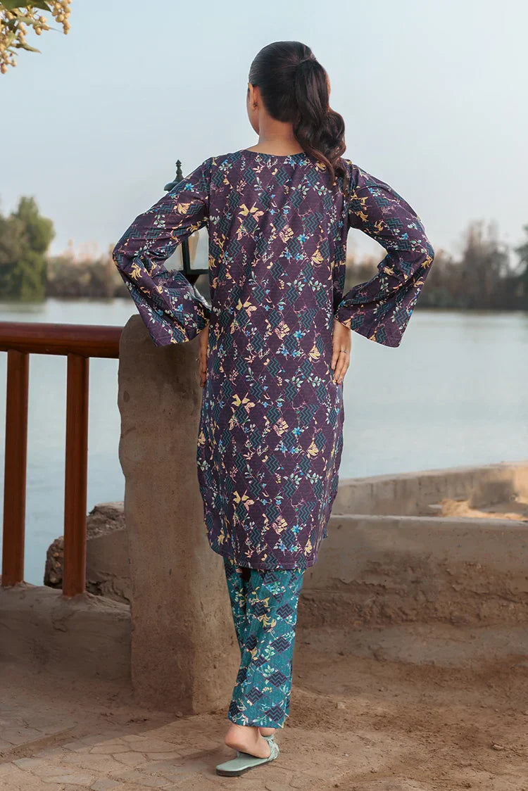 Picture of Tasneem Shamim - Viola - Crepe - Co-ords - Available at Raja Sahib