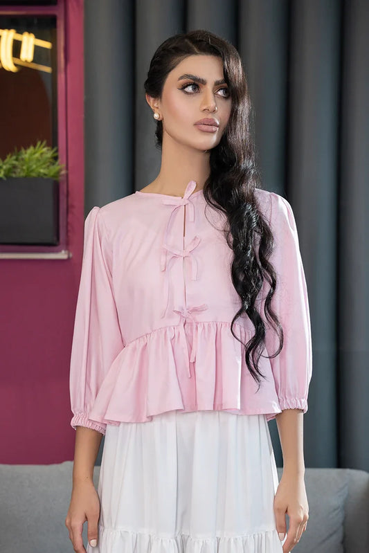 The Slay Wear - Evermore Work Wear - Essential Bow Top