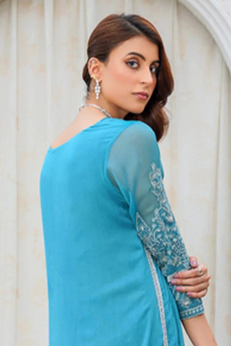 Picture of Emeralds - Embroidered Chiffon Festive Pret - Tabeer - Available at Raja Sahib