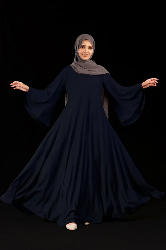 Picture of Malbus - Umbrella - Abaya - Navy Blue - Available at Raja Sahib