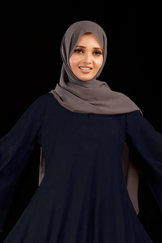 Picture of Malbus - Umbrella - Abaya - Navy Blue - Available at Raja Sahib