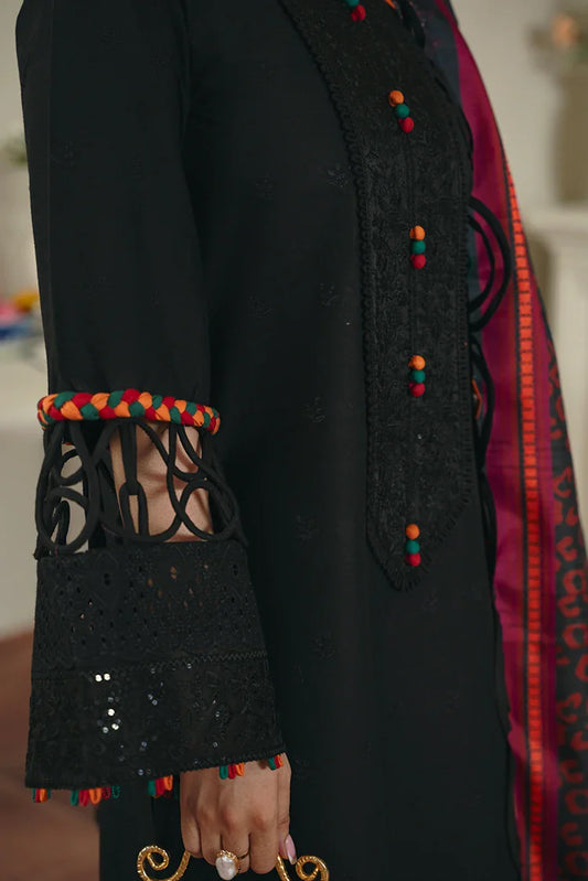 Zarlay - Rungraiz Luxury Pret - Black Schiffli