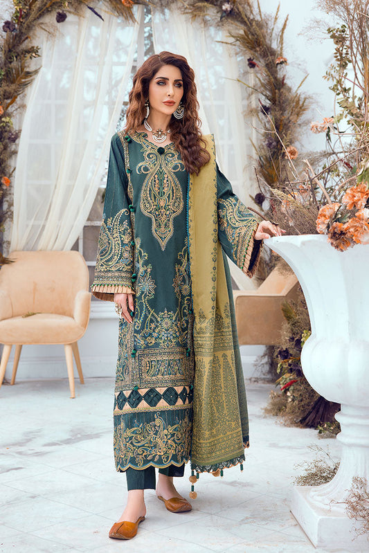 Ellena - 3-PC Musavir Embroidered Khaddar Collection