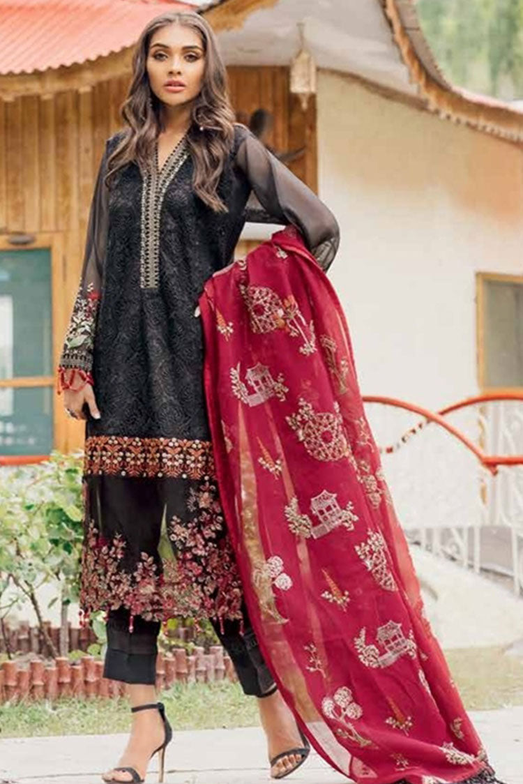 Picture of <!--bkn-->Muscari - D 14 Dark Shadow Masuri Luxe Embroidered Collection - Available at Raja Sahib