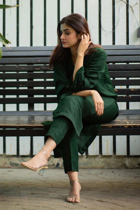 Zauk - 2 Piece - Bottle Green