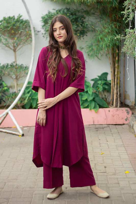 Zauk - Casual Collection - 2 Piece - Magenta