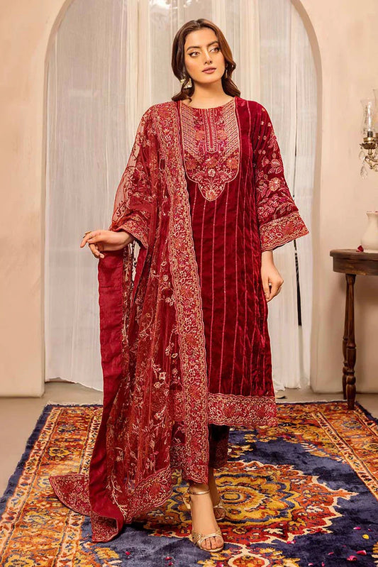 Picture of Adan's Libas - Velvet Edit Luxury Unstitched Vol 2 - 1931 - Available at Raja Sahib