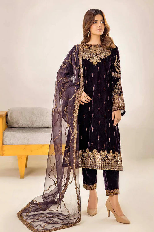 Picture of Adan's Libas - Velvet Edit Luxury Unstitched Vol 2 - 1935 - Available at Raja Sahib