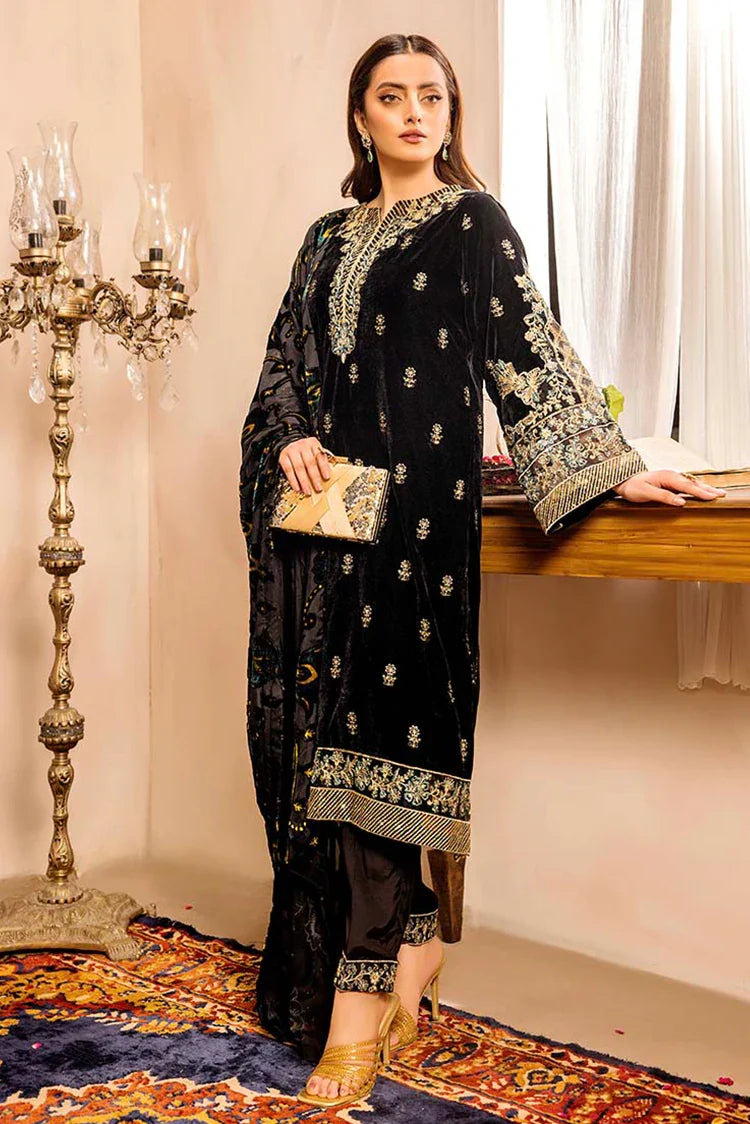 Picture of Adan's Libas - Velvet Edit Luxury Unstitched Vol 2 - 1939 - Available at Raja Sahib