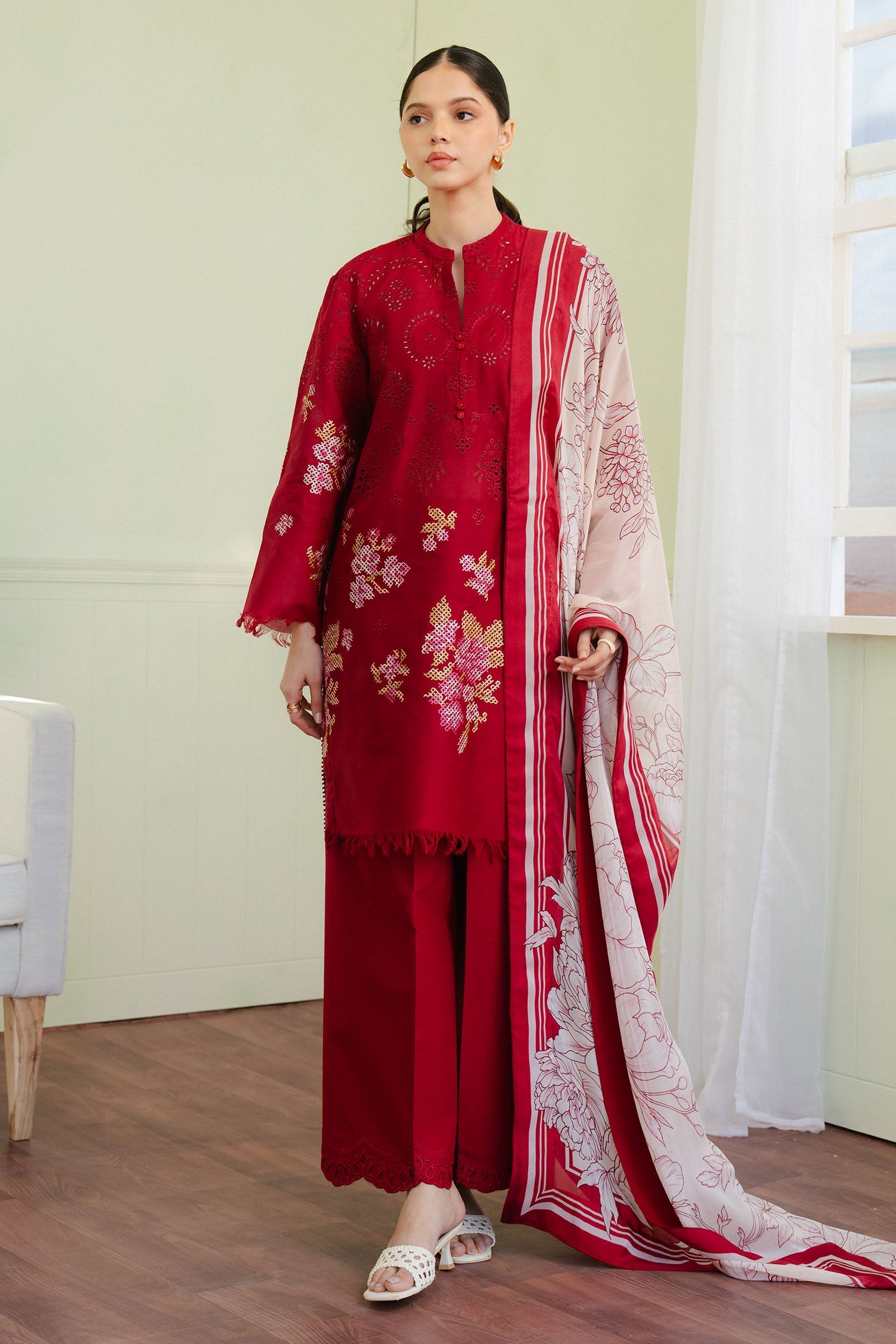 Picture of Zara Shahjahan - Coco Lawn Collection - VALI-6A - Available at Raja Sahib